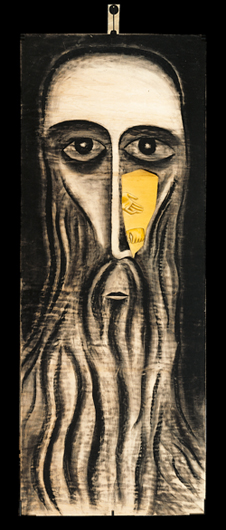 ENZO CUCCHI, Gesù, 1994, 285x110 cm, Collezione Alessandro Grassi